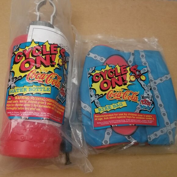 1997 Coca Cola bike bag and bottle - Picture 2 of 5